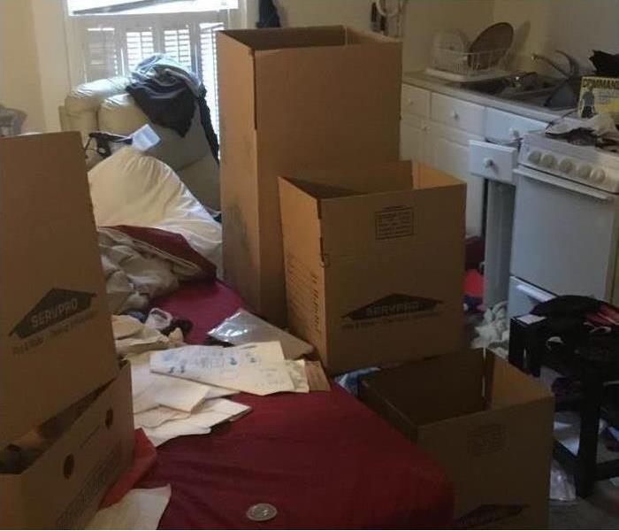boxes moving out apartment