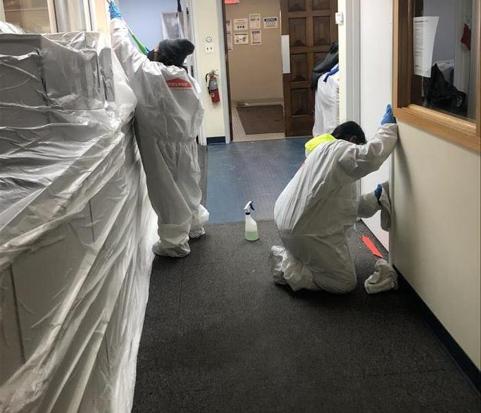 Cleaning an office